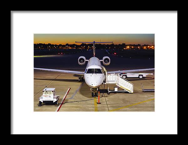 Embraer Framed Print featuring the photograph Preparing for Departure by Jason Politte