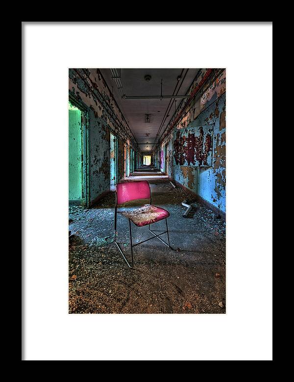 Chair Framed Print featuring the photograph Presence by Evelina Kremsdorf