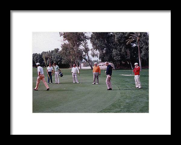 Golf Framed Print featuring the photograph Golf with President Ford and Tip O'Neill at La Quinta by Imagery-at- Work