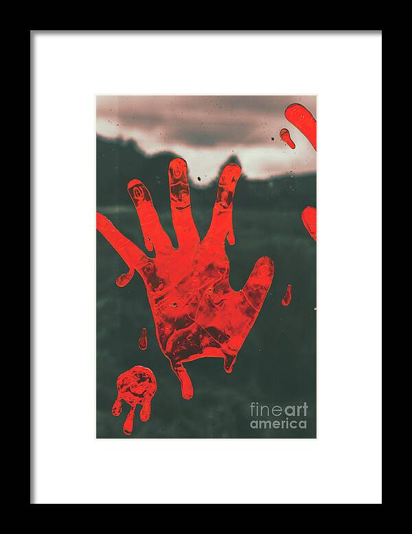 Fear Framed Print featuring the photograph Pressing terror by Jorgo Photography