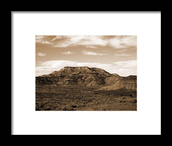 North Dakota Framed Print featuring the photograph Pretty Butte by Cris Fulton