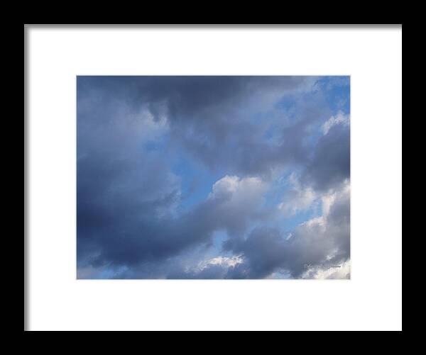 Clouds Framed Print featuring the photograph Pretty Clouds by Deborah Crew-Johnson