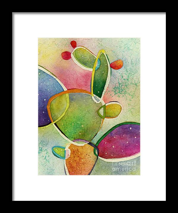 Cactus Framed Print featuring the painting Prickly Pizazz 2 by Hailey E Herrera