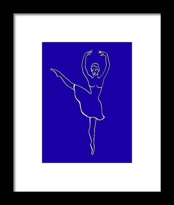 Prima Framed Print featuring the painting Prima Ballerina by Irina Sztukowski