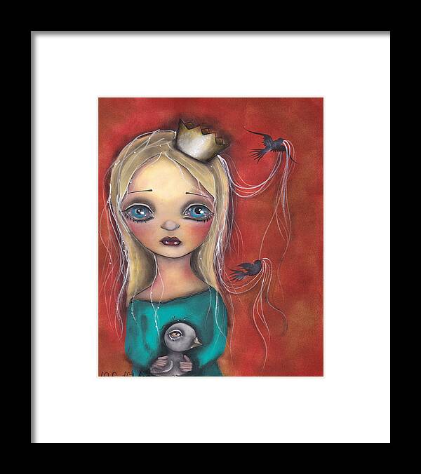 Princess Framed Print featuring the painting Princesa Fabiola by Abril Andrade