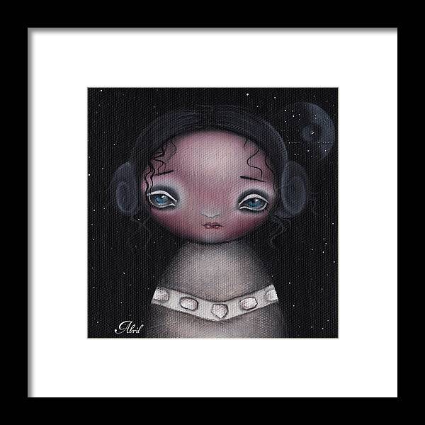 Princess Framed Print featuring the painting Princess L by Abril Andrade