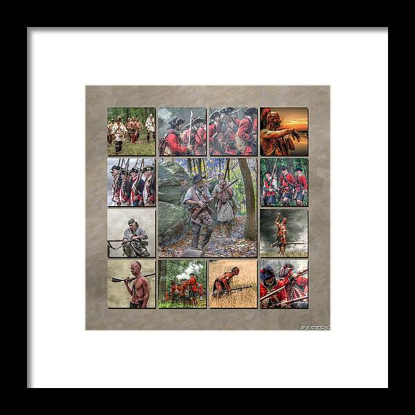 Uniform Framed Print featuring the photograph Print Collection French and Indian War by Randy Steele