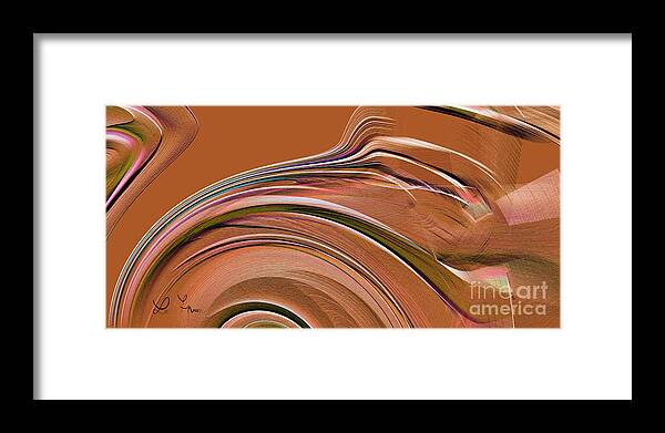 Wood Framed Print featuring the digital art Prints In Wood 1 by Leo Symon