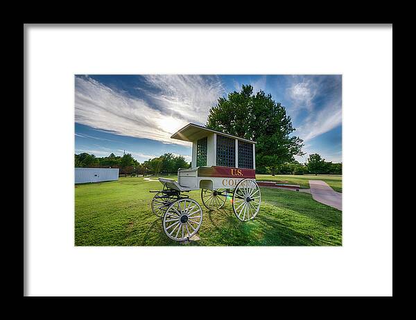 Fort Smith Framed Print featuring the photograph Prison Wagon by James Barber