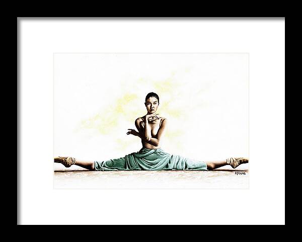 Dancer Framed Print featuring the painting Private Dancer by Richard Young