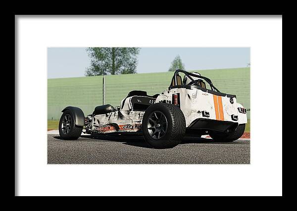 Project Cars Framed Print featuring the digital art Project Cars by Maye Loeser