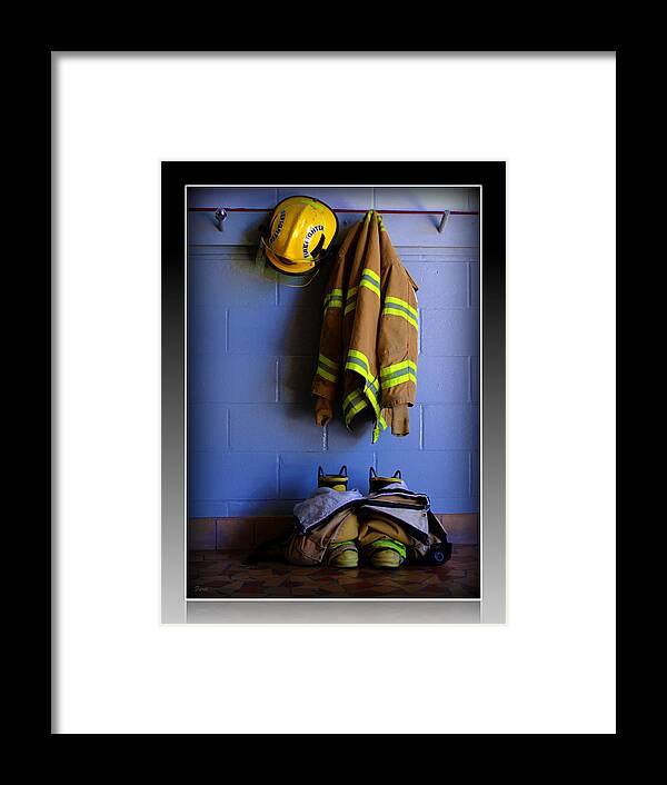 Fireman Framed Print featuring the photograph Protect and Serve by Farol Tomson