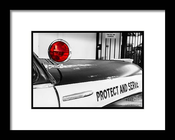 Protect And Serve Framed Print featuring the photograph Protect and Serve by Imagery by Charly