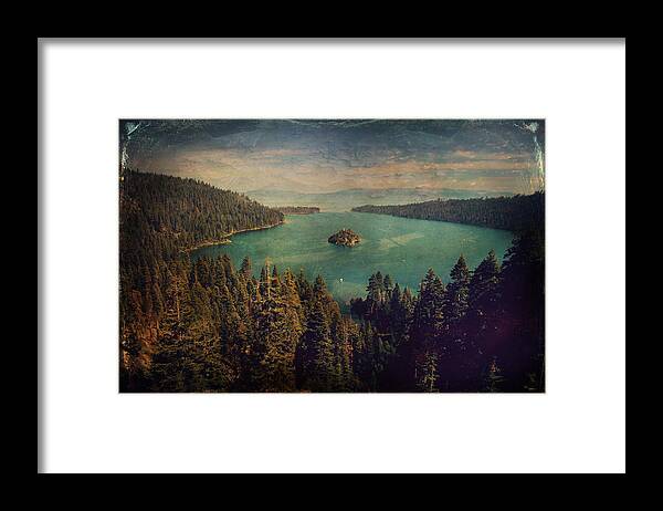 Emerald Bay Framed Print featuring the photograph Protection by Laurie Search