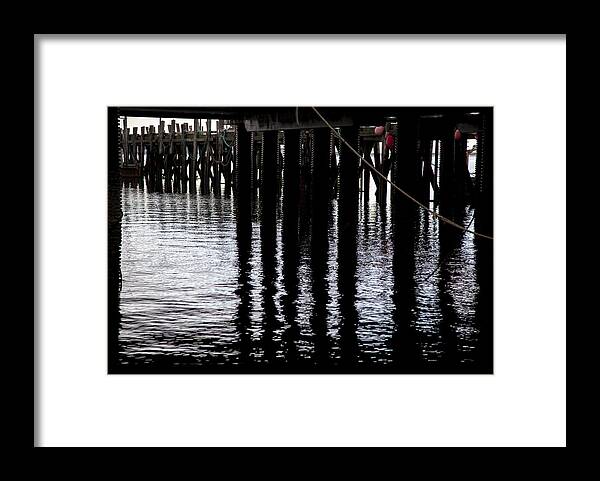 Charles Harden Framed Print featuring the photograph Provincetown Wharf Reflections by Charles Harden