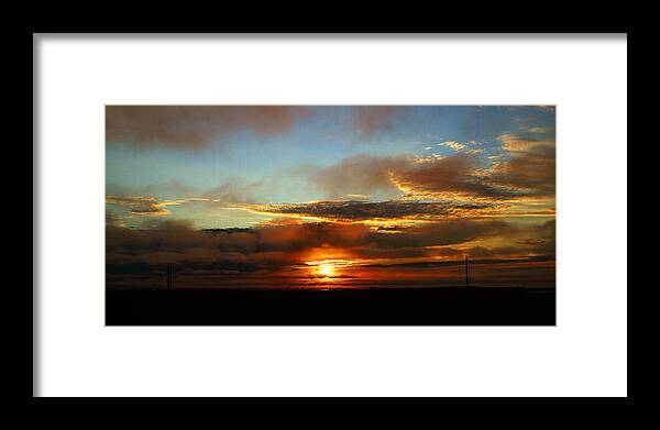 Sunset Framed Print featuring the photograph Prudhoe Bay Sunset by Anthony Jones