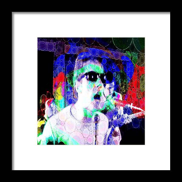 The Who Framed Print featuring the photograph Psychedelic Who by Anne Thurston