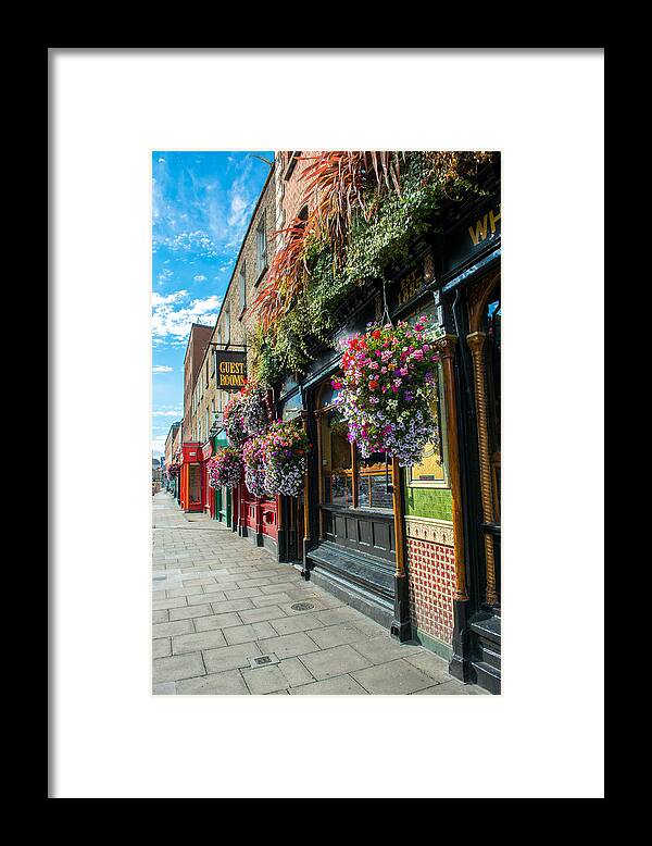 Ireland Framed Print featuring the photograph Pub in Dublin in Ireland by Andreas Berthold