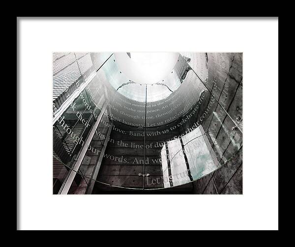 Architecture Framed Print featuring the photograph Public Safety by Jessica Levant
