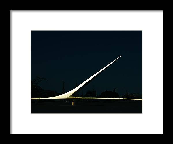 Buenos Aires Framed Print featuring the photograph Puente de la Mujer by Osvaldo Hamer