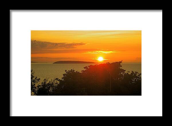 Islands Framed Print featuring the photograph Puffin island by Christopher Rowlands