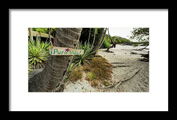Costa Rica Framed Print featuring the photograph Pura Vida by Dillon Kalkhurst