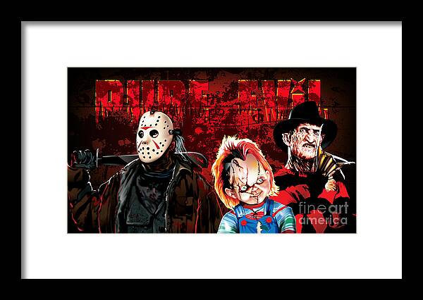 Evil Framed Print featuring the digital art Pure Evil by Brian Gibbs