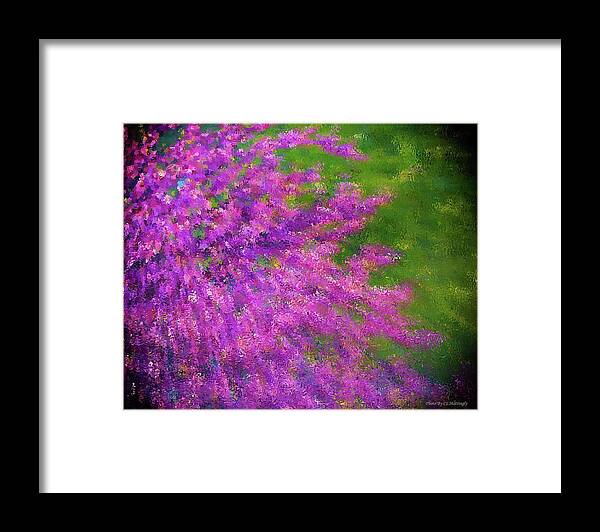 Wall Décor Framed Print featuring the photograph Purple Bush by Coke Mattingly