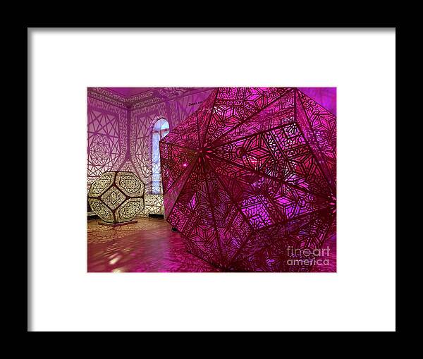 Purple Cubes Framed Print featuring the photograph Purple Cubes by Flavia Westerwelle