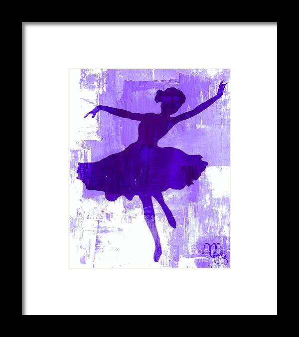 Dancer Framed Print featuring the digital art Purple Dancer by Mindy Bench