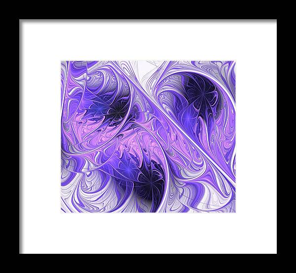 Purple Framed Print featuring the digital art Purple Dream by Anastasiya Malakhova