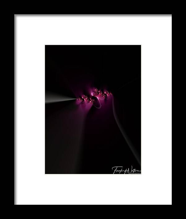 Abstract Framed Print featuring the photograph Purple Grip by Keith Lyman