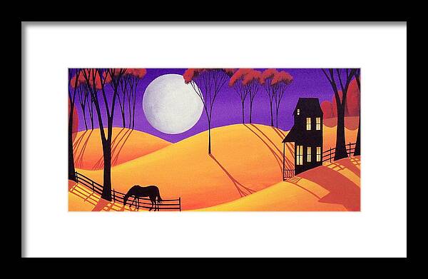Art Framed Print featuring the painting Purple Haze Graze by Debbie Criswell