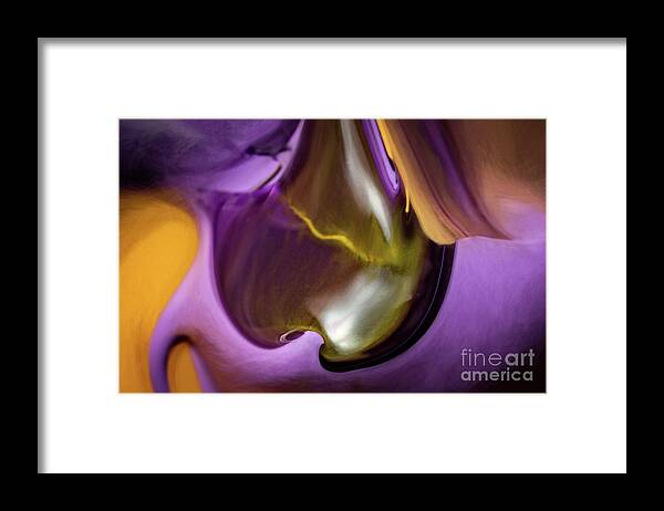 Abstract Framed Print featuring the photograph Purple Haze by Patti Schulze