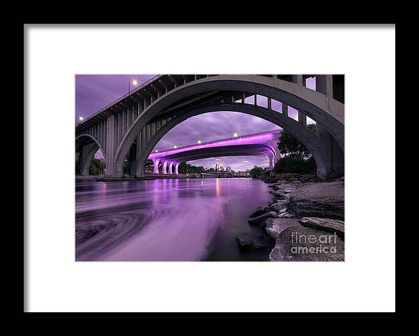 35w Framed Print featuring the photograph Purple Minneapolis by Ernesto Ruiz