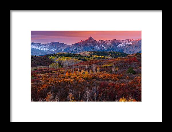 Dallas Divide Framed Print featuring the photograph Purple Mountains Majesty by Tim Reaves