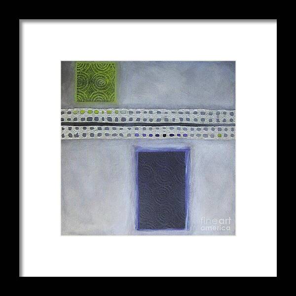 Sets Framed Print featuring the painting Purple Passion Number 2 by Marlene Burns