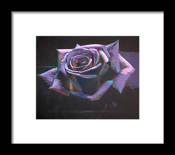 Rose Framed Print featuring the photograph Purple Rose by Barry Shereshevsky