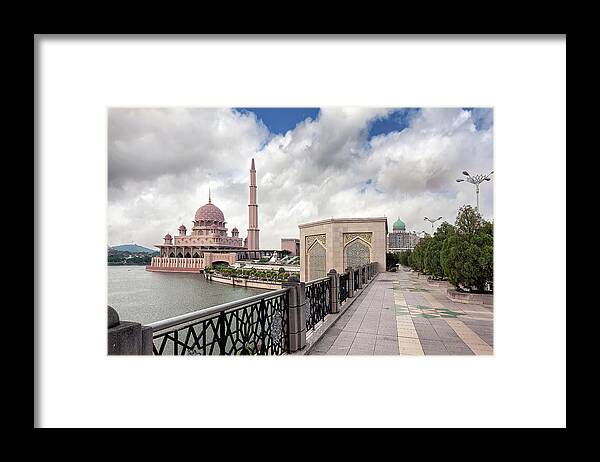 Putra Mosque Framed Print featuring the photograph Putra Mosque by David Gn