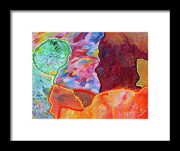 Fusionart Framed Print featuring the painting Puzzle by Ralph White
