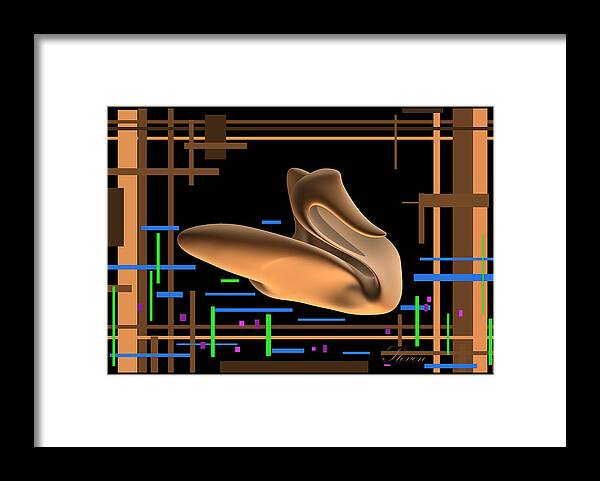 Duck Framed Print featuring the digital art Quack by Steven Lebron Langston