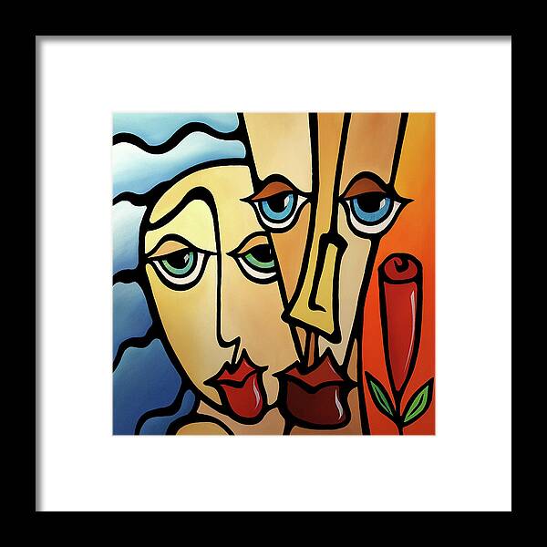 Fidostudio Framed Print featuring the painting Quality Time by Tom Fedro
