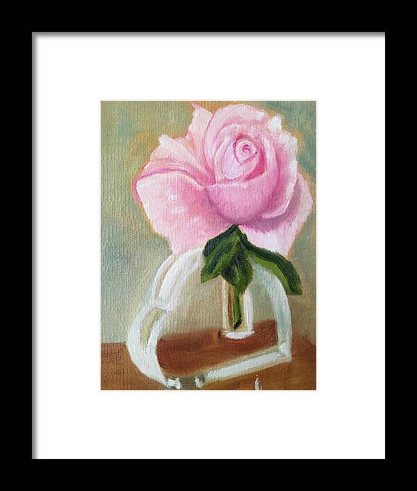 Rose Framed Print featuring the painting Queen Elizabeth by Sharon Schultz