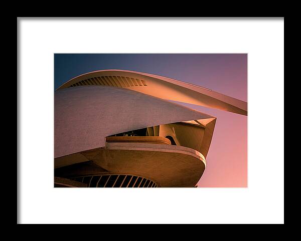Joan Carroll Framed Print featuring the photograph Abstract Architecture Valencia Spain by Joan Carroll