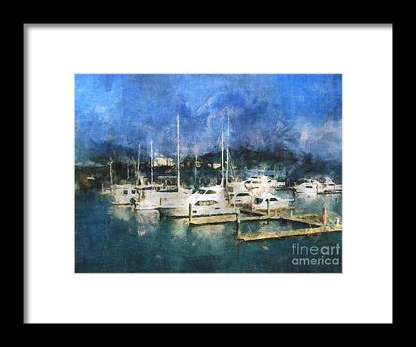 Boats Framed Print featuring the photograph Queensland Marina by Claire Bull