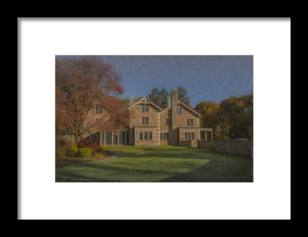 Quest House Framed Print featuring the painting Quest House Garden by Bill McEntee
