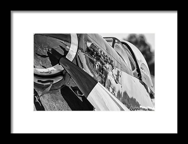 P51 Framed Print featuring the photograph Quick Silver Closeup by Chris Buff