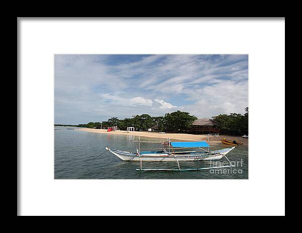 Philippines Framed Print featuring the photograph Quiet Beach by Wilko van de Kamp Fine Photo Art