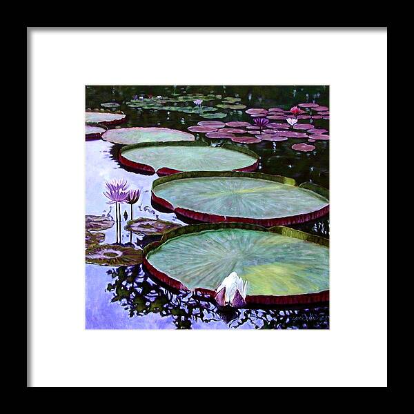 Botanical Framed Print featuring the painting Quiet Beauty by John Lautermilch