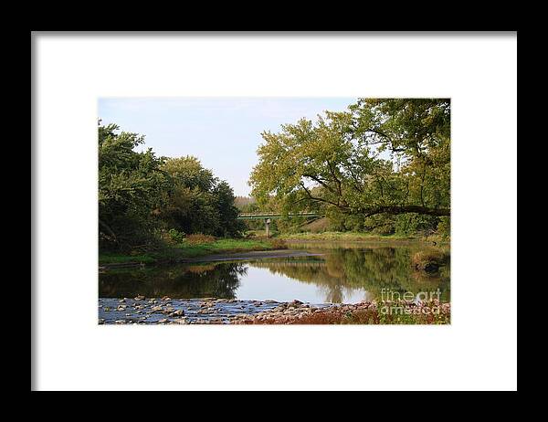River Framed Print featuring the photograph Quiet River by Yumi Johnson